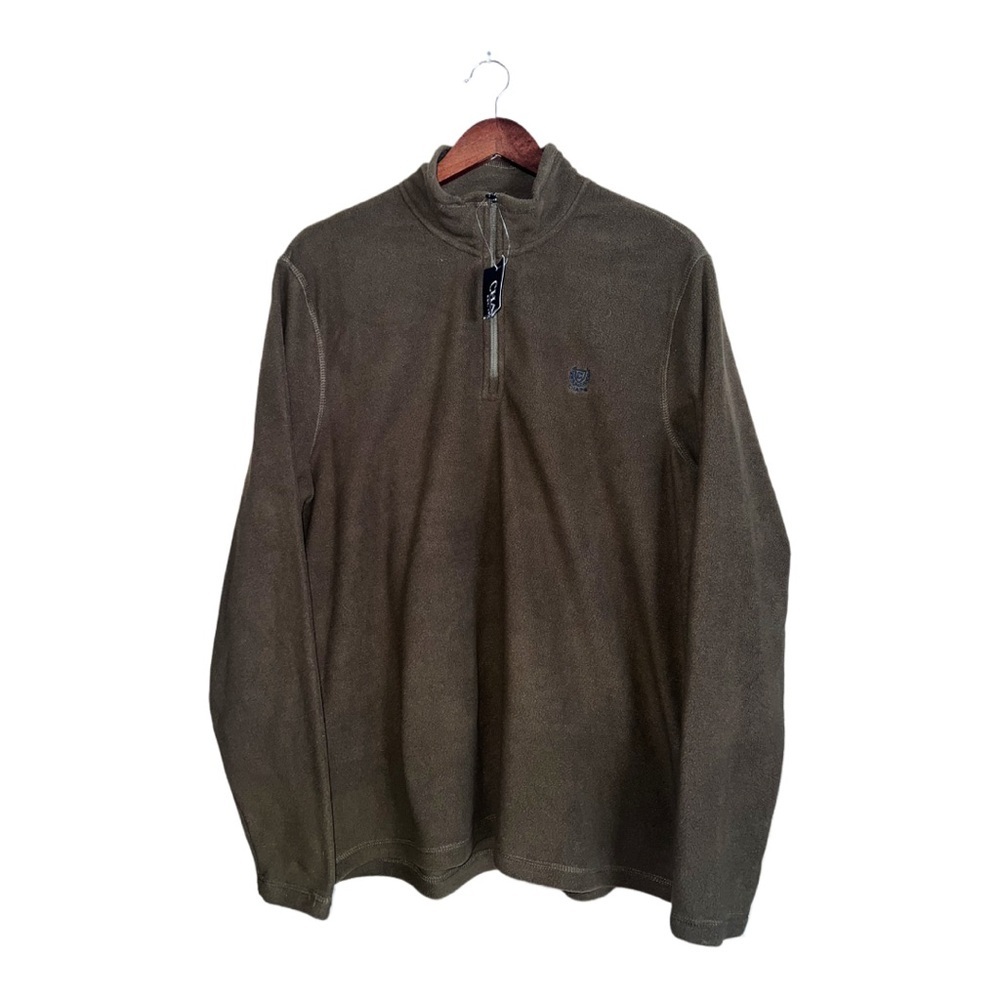 Chaps XL Dark Olive Pullover Men’s Quarter Zipper